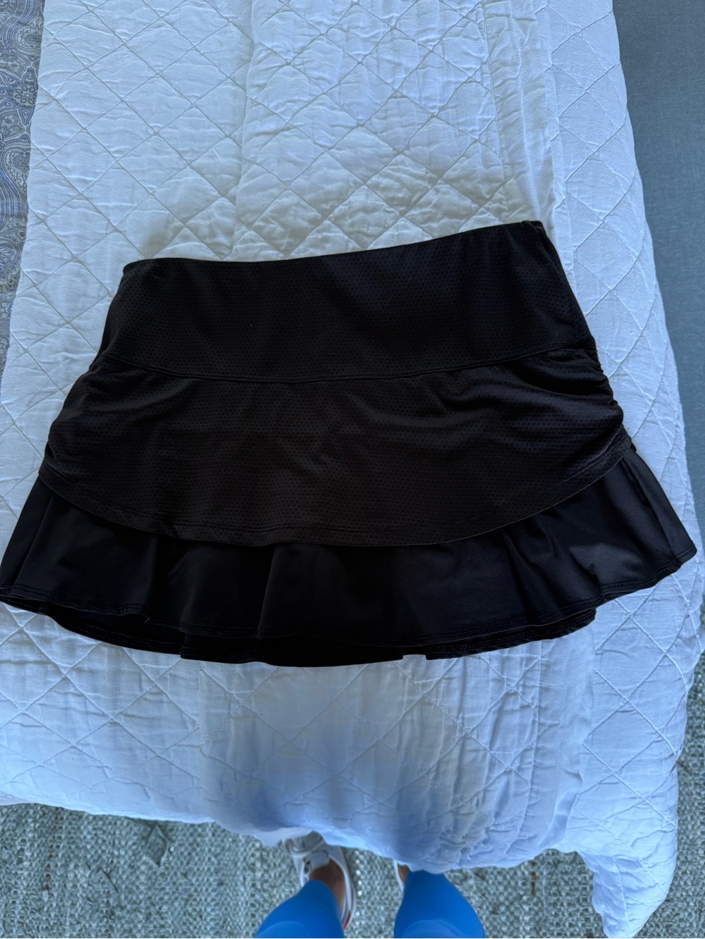 Lucky in Love Black Skirt Skort for Tennis, Pickleball, Golf, Gym, Zumba M - Picture 2 of 4